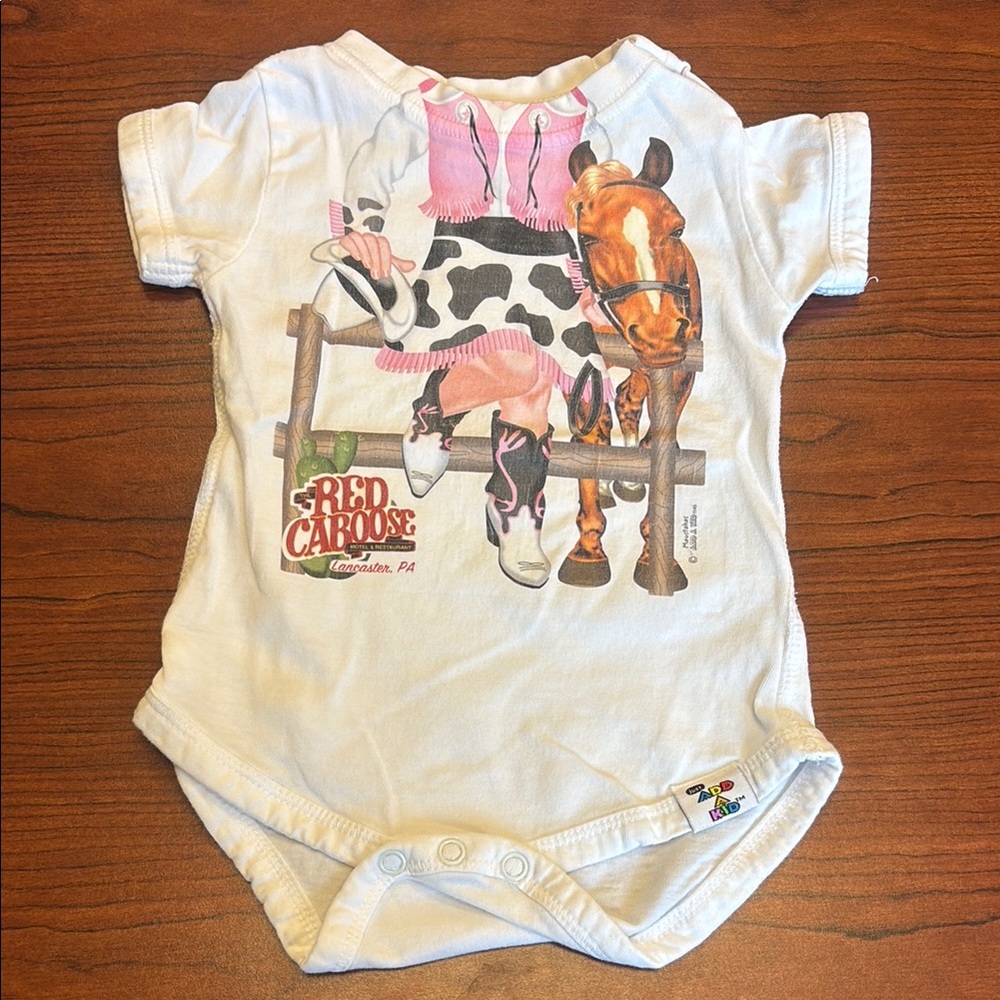 The Red Caboose onesie